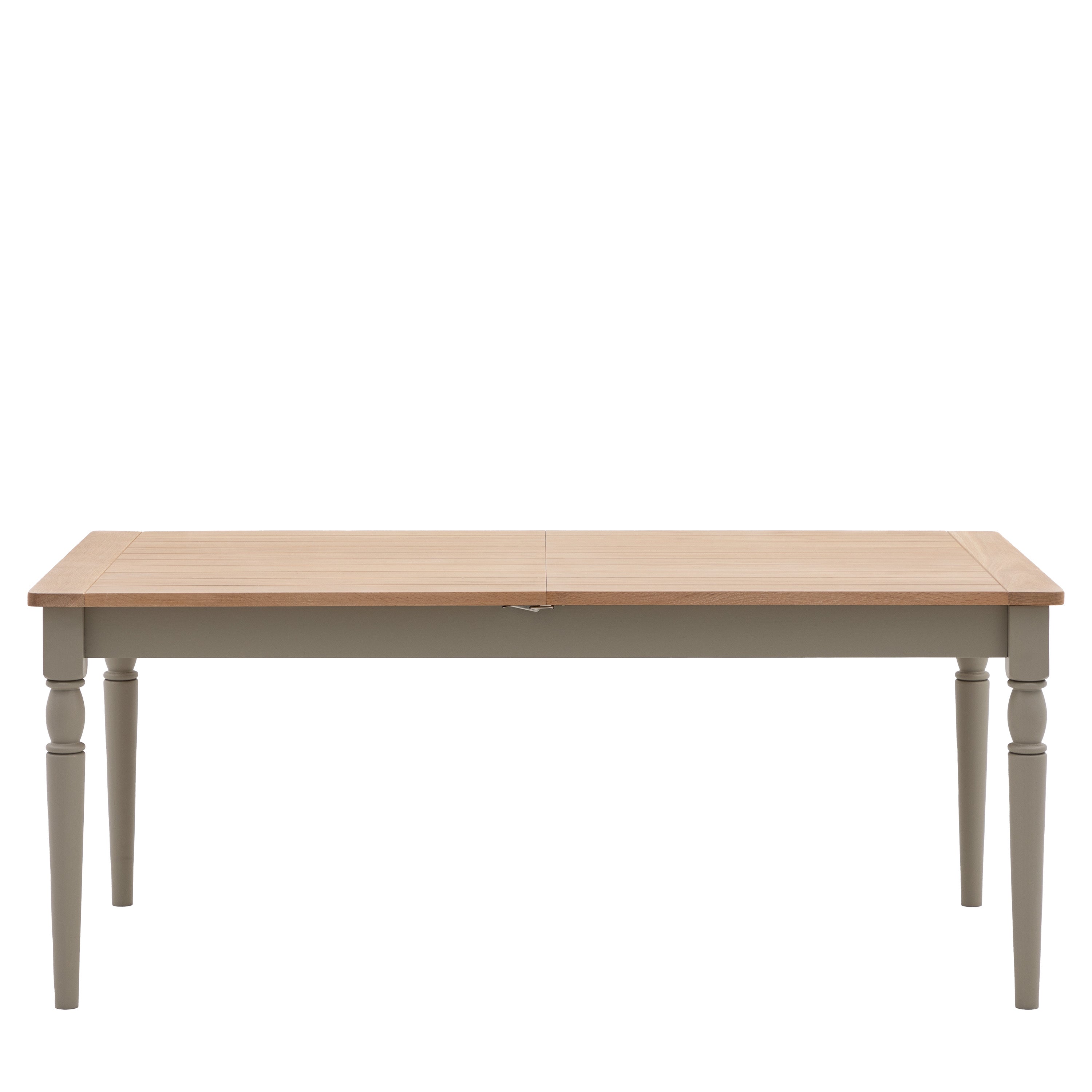 Radley Trestle Natural & Grey Oak Wood Extending Dining Table | 8-10 Seater